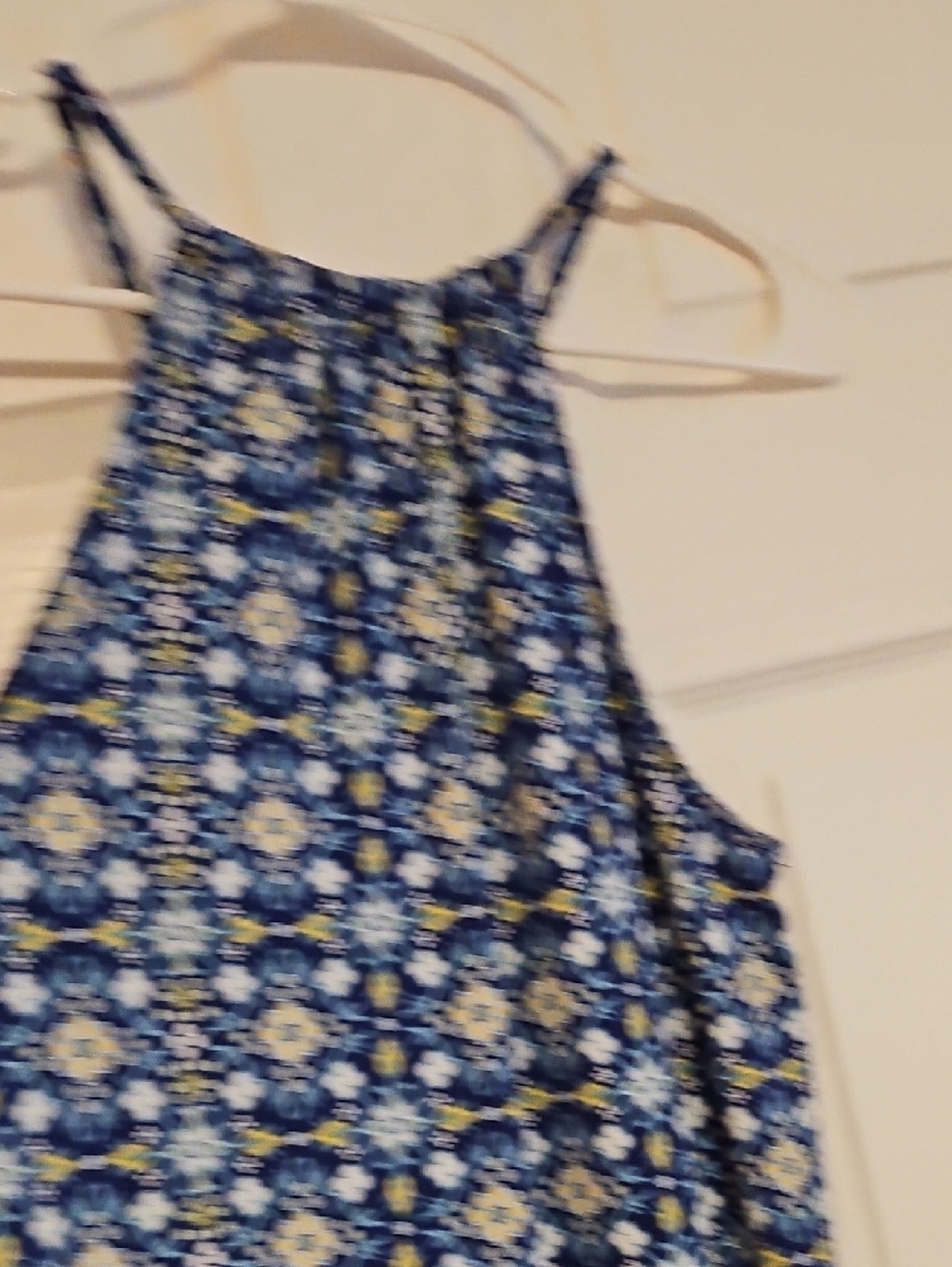 Max Studio Blue Floral Halter Midi Dress - Picture 8 of 10